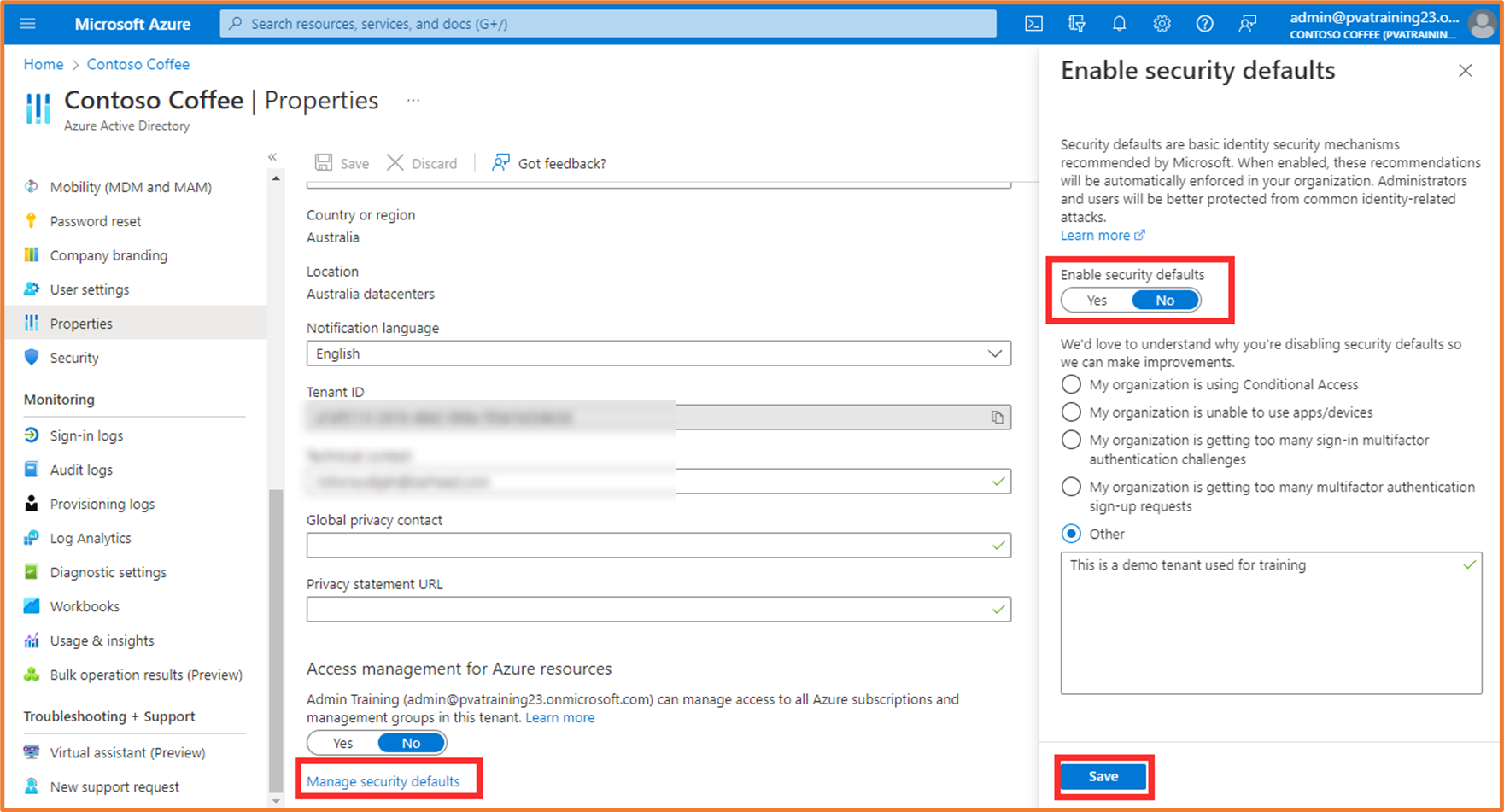 Turn OFF multi-factor authentication (MFA) for your organisation ...