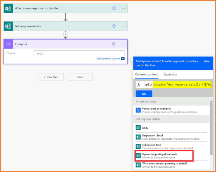 Email a link to a file that has been uploaded via Microsoft Forms ...