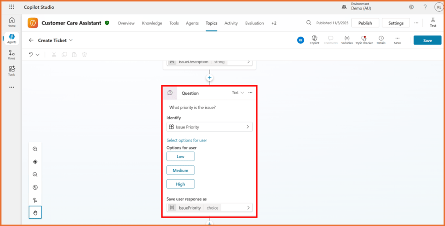 Copilot Studio: Using Choice variable in agent flows – Rishona Elijah
